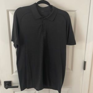 Black LuluLemon Metal Vent Polo